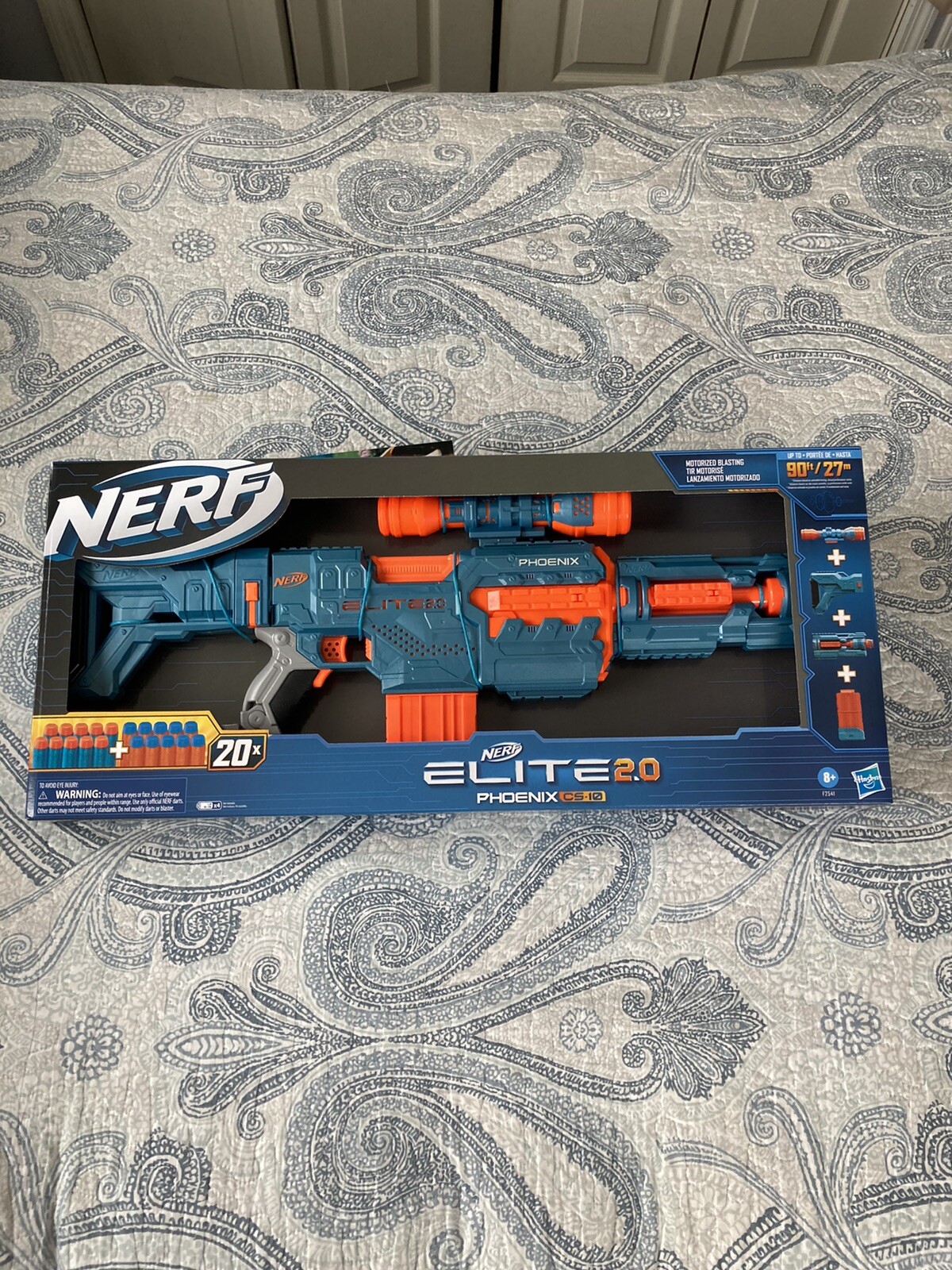 Nerf Phoenix CS-10 Elite 2.0 Motorized Blasting New Sealed In Box