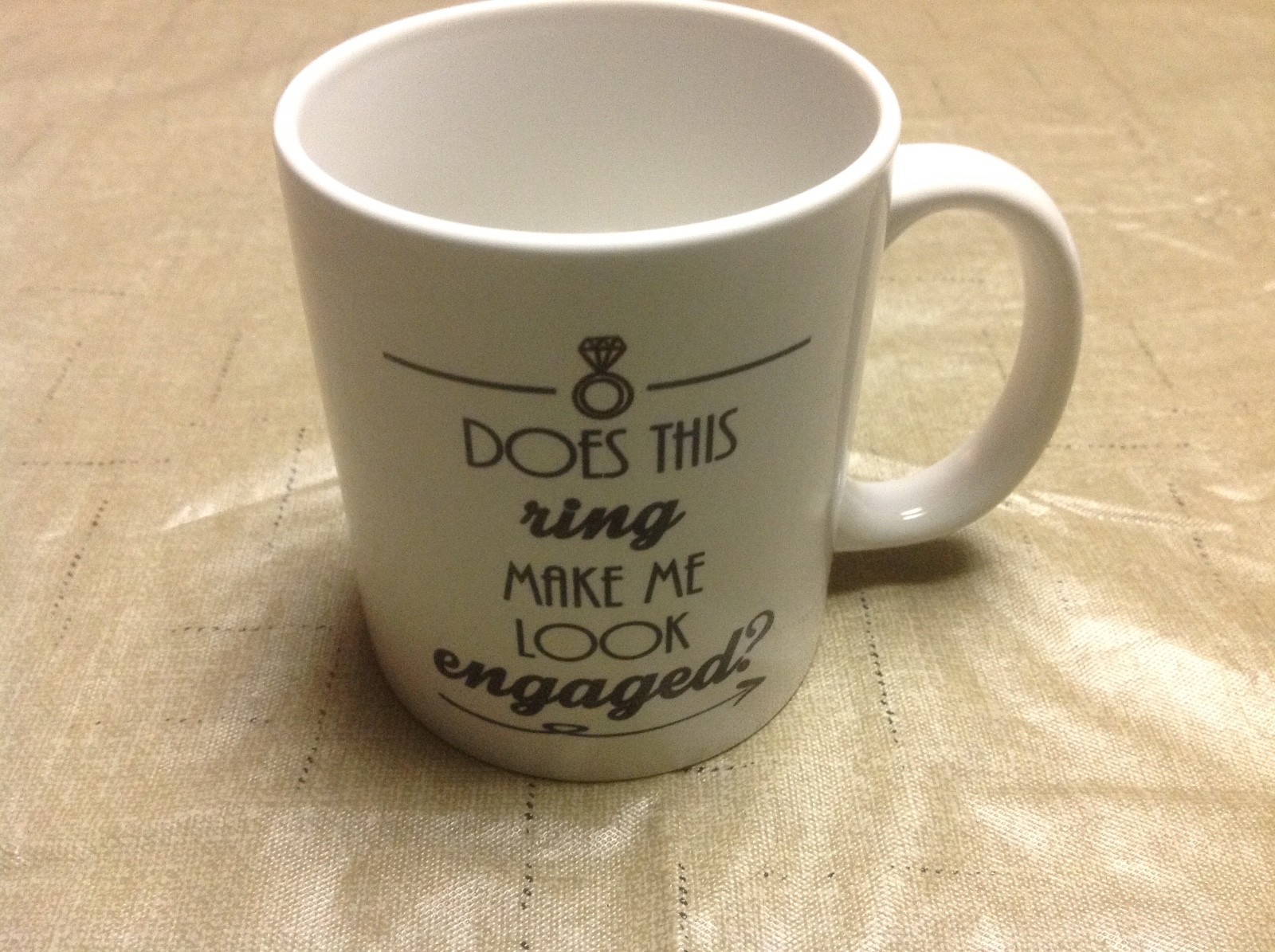 Does This Ring Make Me Look Engaged Coffee Mug