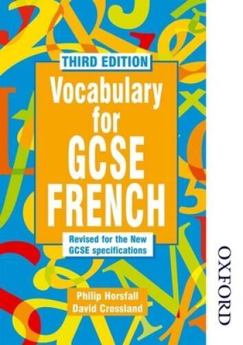 Vocabulary for GCSE French - 3rd Edition - Paperback By Horsfall, Philip - GOOD