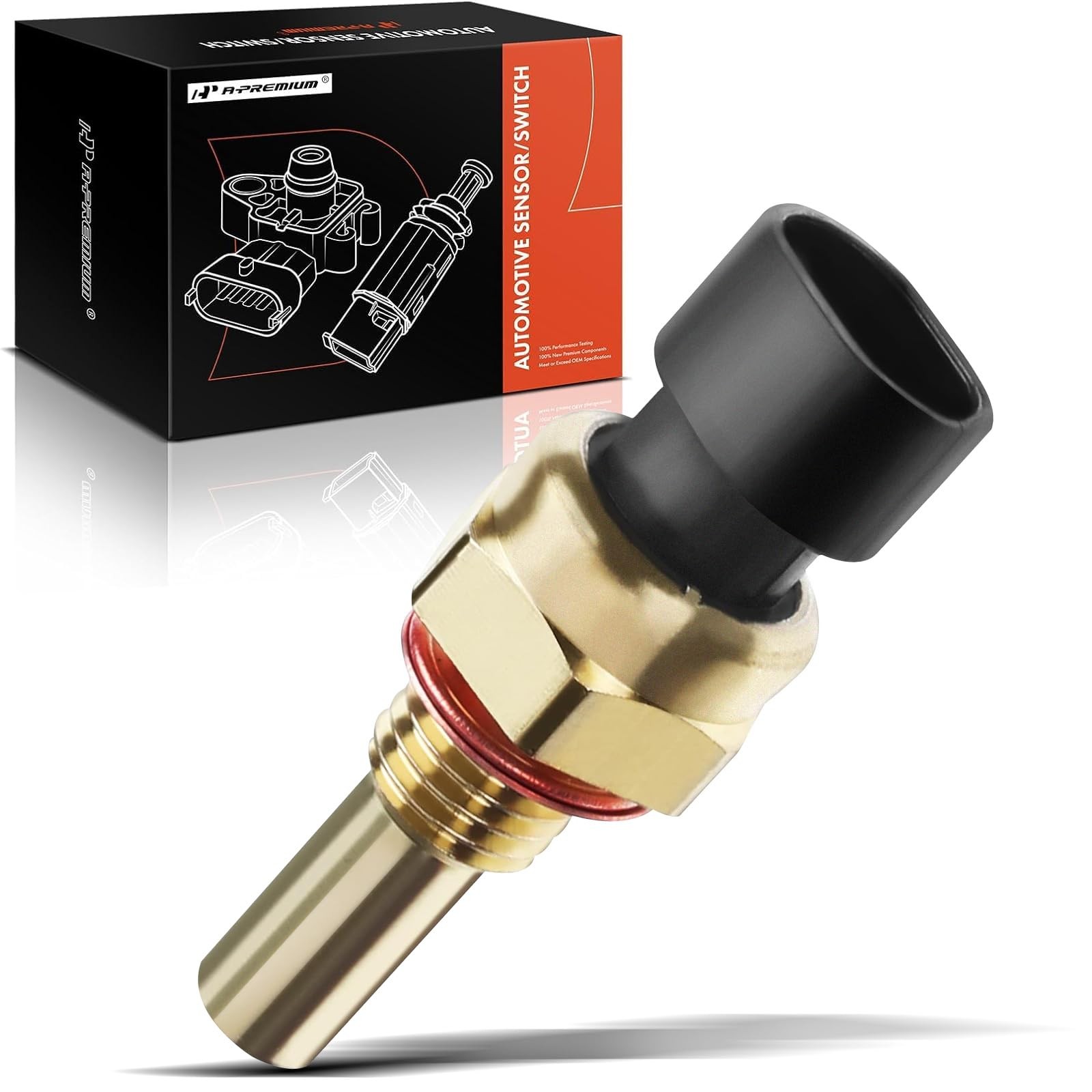 A-Premium Engine Coolant Temperature Sensor Compatible with Chevy, GMC,...