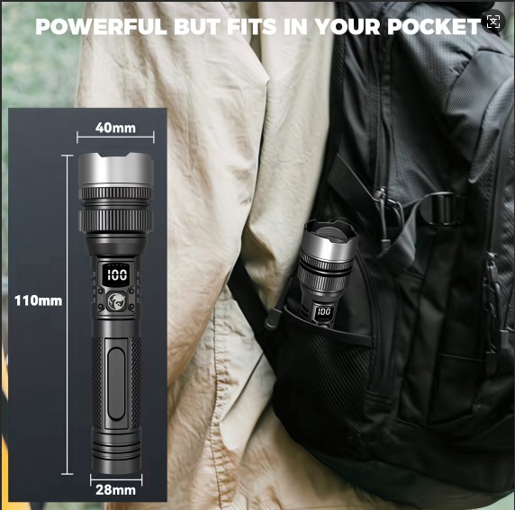 2x 99000000LM Tactical LED Flashlight Rechargeable Super Bright Work Light Torch