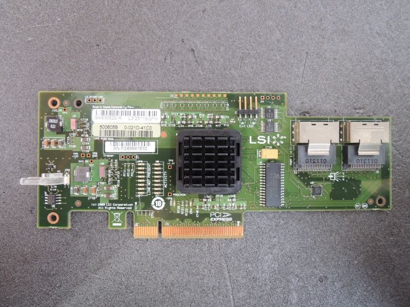 LSI SAS3082E-R PCI-e SAS RAID Controller Screen Available
