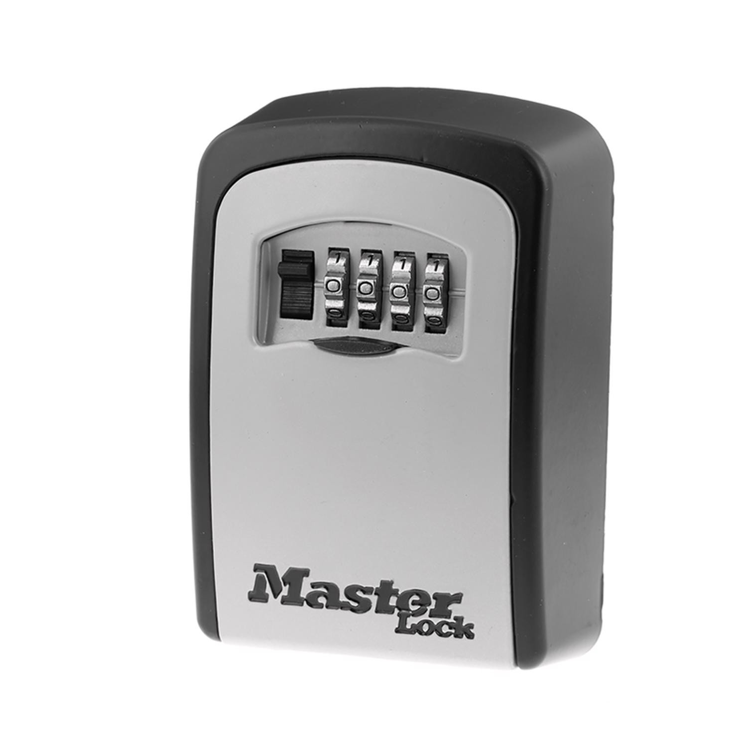 Master Lock 5401D Wide Metal Set Your Own Combination Wall Lock Box 3-1/4 in.