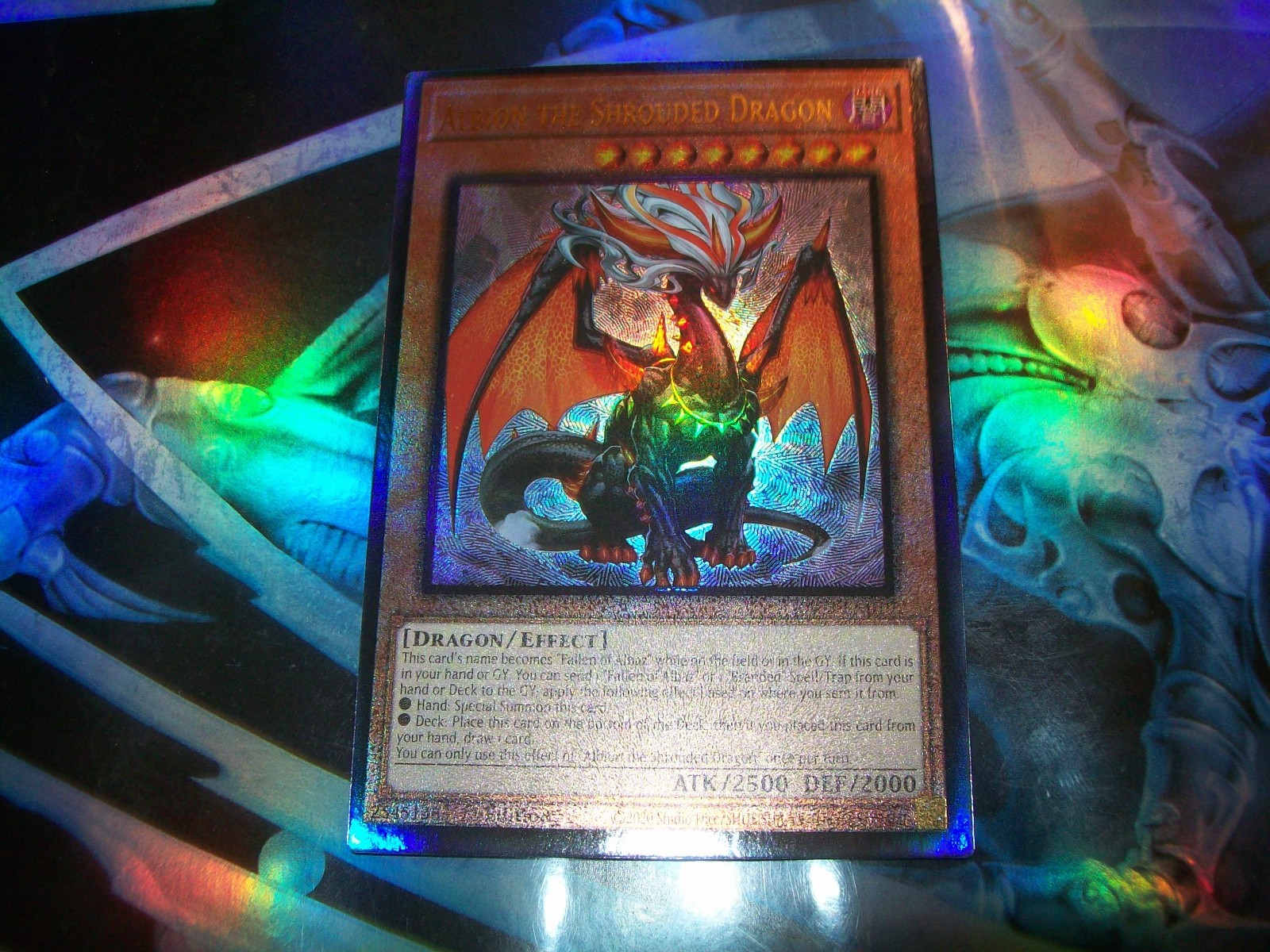 Albion the Shrouded Dragon 1st Edition Ultimate Rare RA05-EN019 Yu-Gi-Oh!