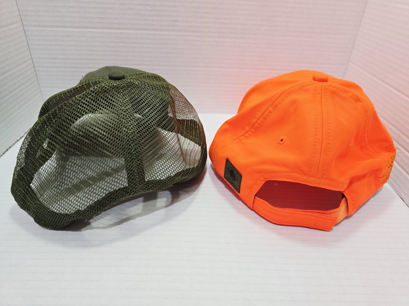 Lot Of 2 Hunting Outdoor Hats Dri Duck Cabela's Snap Back Trucker Adjustable