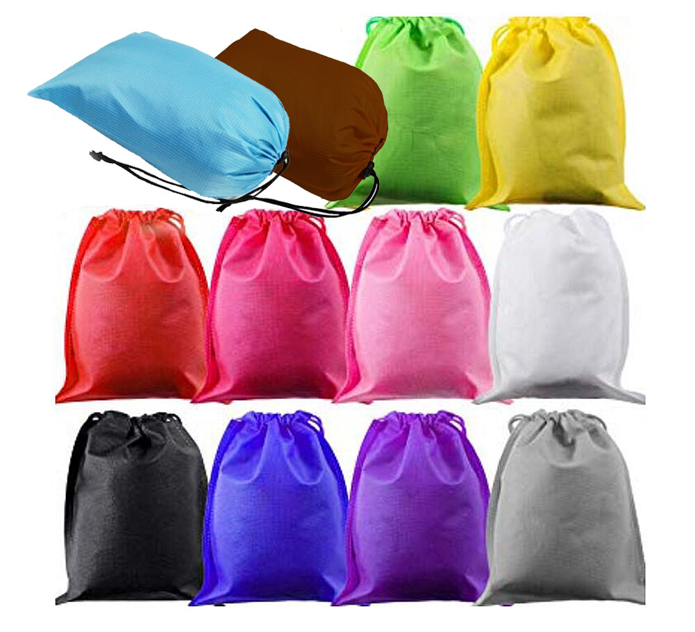 US 12PCS Boot Shoe Toy Storage Drawstring Bag Travel Organizer Large Dust-proof