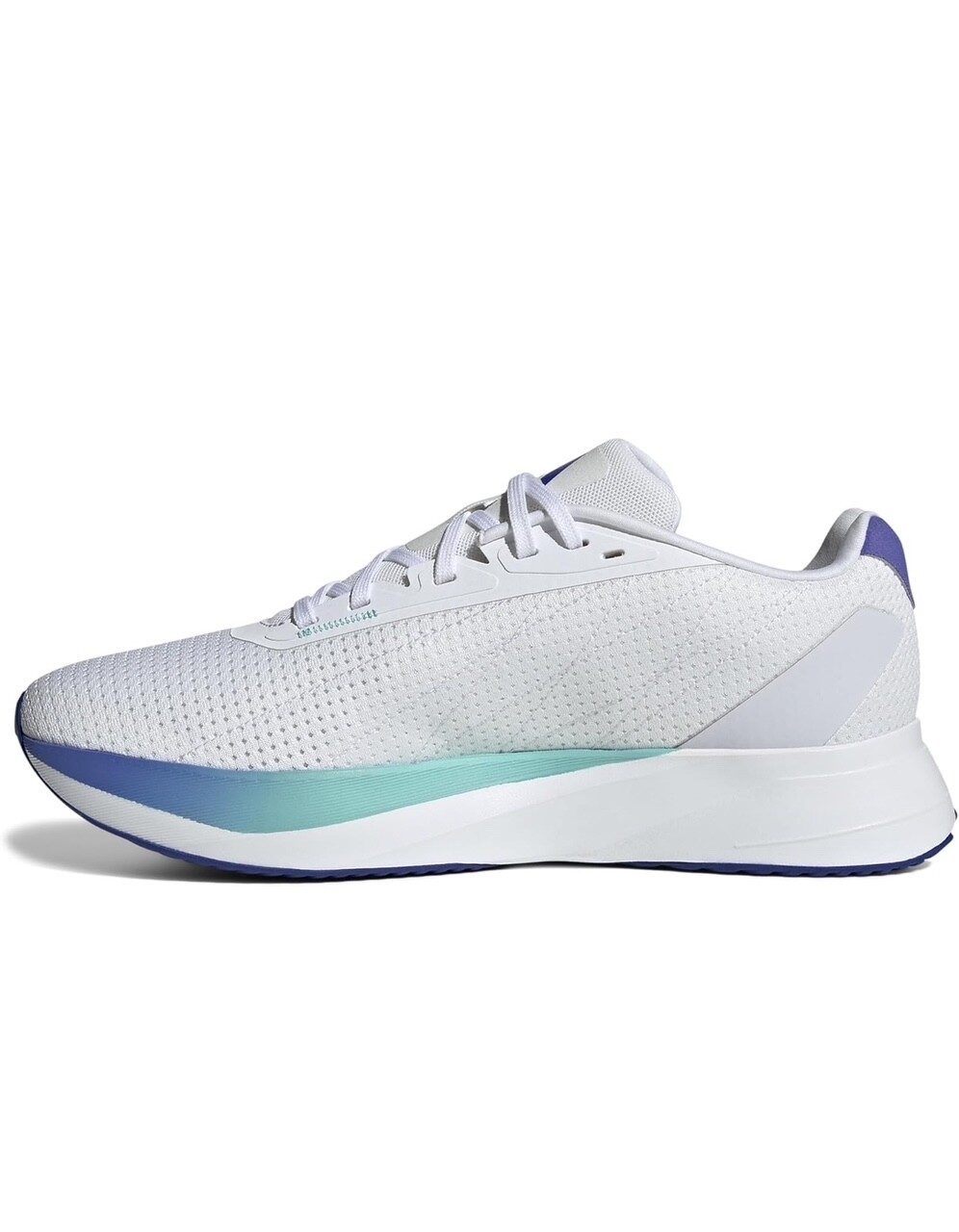 Adidas Men's Duramo SL Running Sneaker, White/Lucid Blue/Flash Aqua, 13