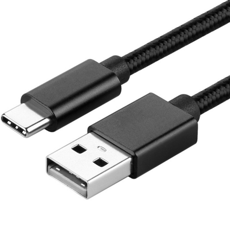 LOT 100pcs 2M Nylon Braid USB Type-C Data Charging Cable For Sony PS5 Controller
