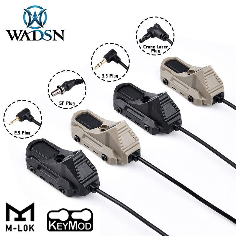 WADSN Tactical Dual Function Pressure Remote Switch LED Laser Flashlight Control