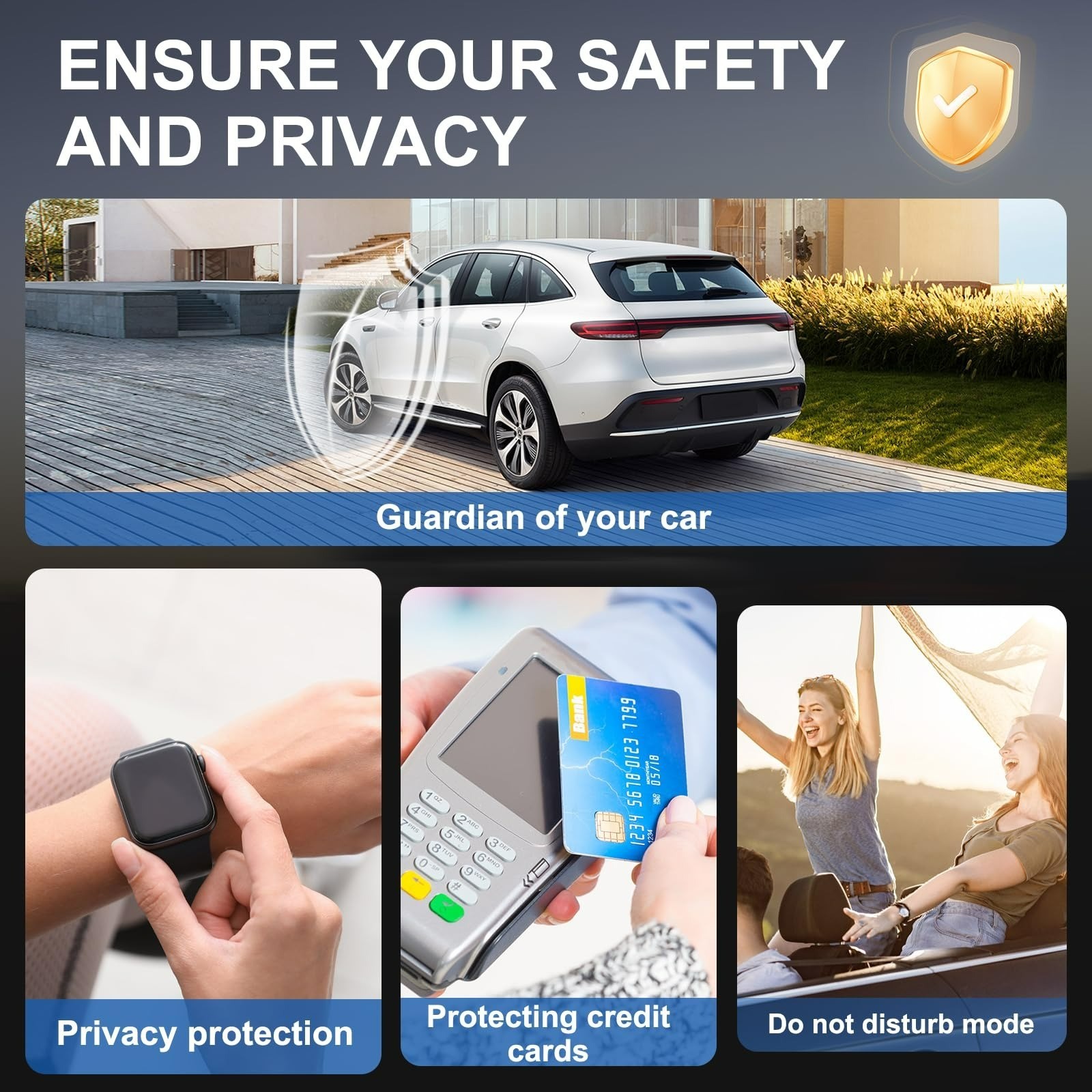 Samfolk Faraday Box with Faraday Bags - Keyless Car Key Safe Protector