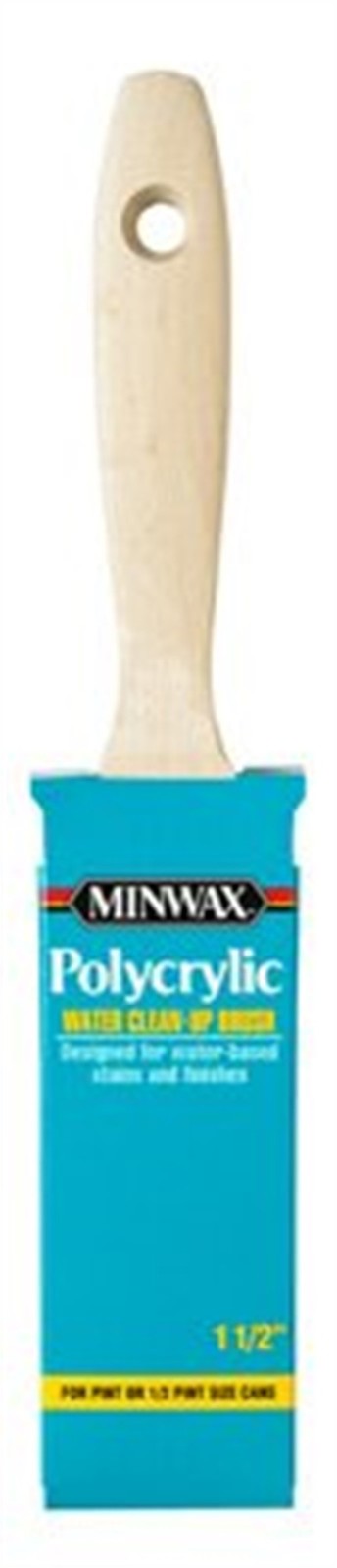Minwax 427310008 Nylon Polyester Flat Polycrylic Paint Brush 1-1/2 W in.