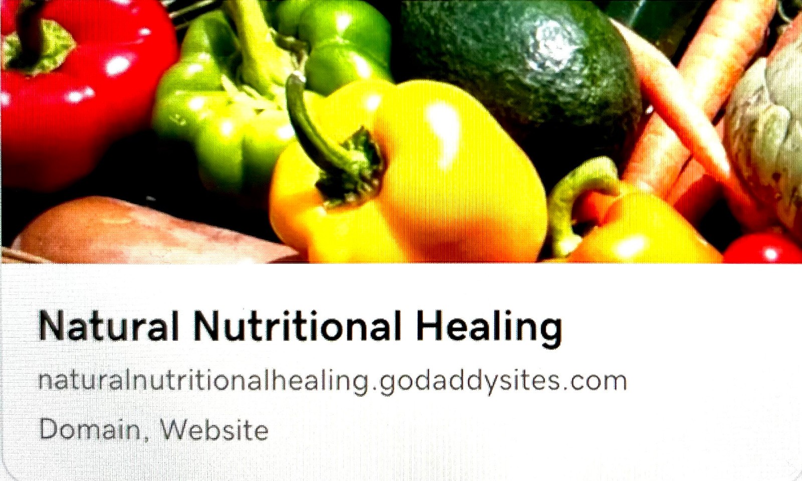 www.NaturalNutritionalHealing.com Premium Nutrition/Health Domain Name For Sale