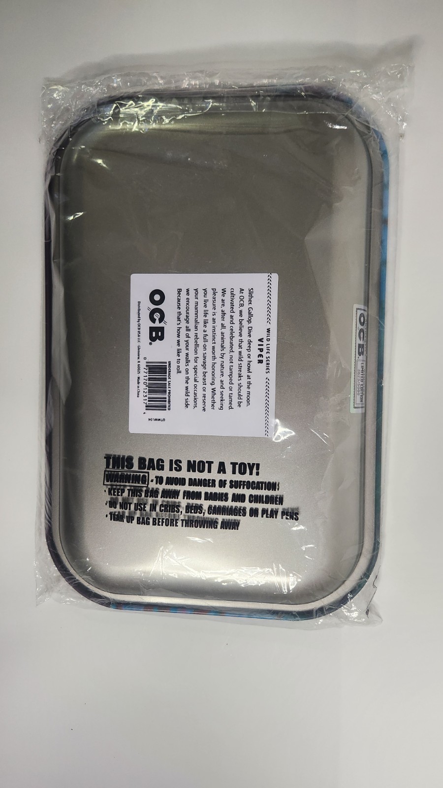 OCB Rolling Tray NEW Large With Snake background