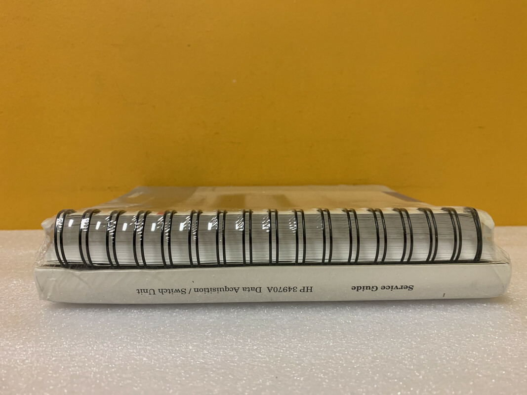 HP 34970-90100 34970A Data Acquisition/Switch Unit User's Guide