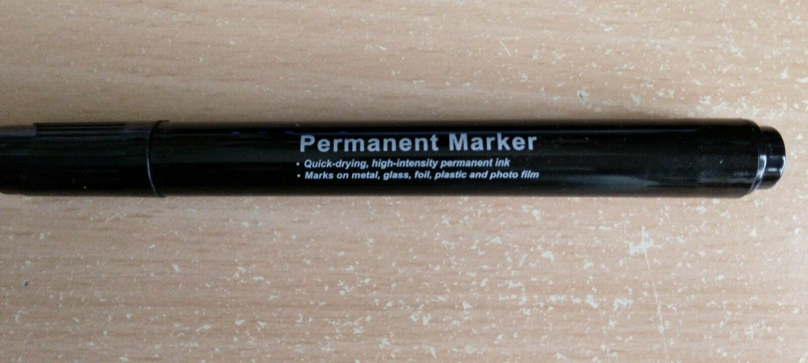 2 X Black Permanent Marker Medium Tip
