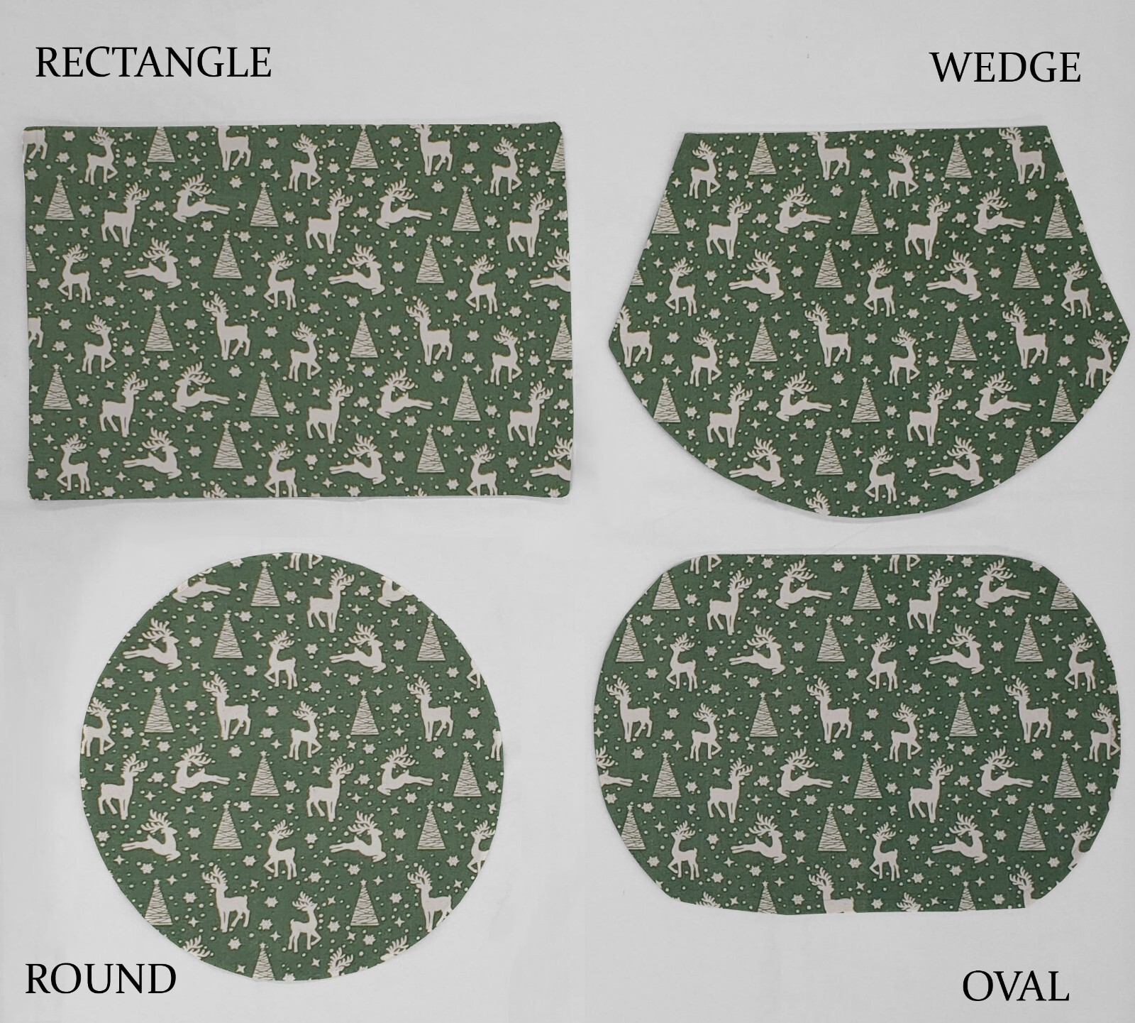 Christmas Reindeer Placemats (4 Shapes Available)