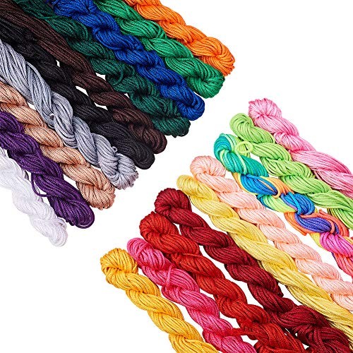 Nylon String Chinese Knotting Cord 19 Colors 2mm 2mm 200 Yards - 19 Colors