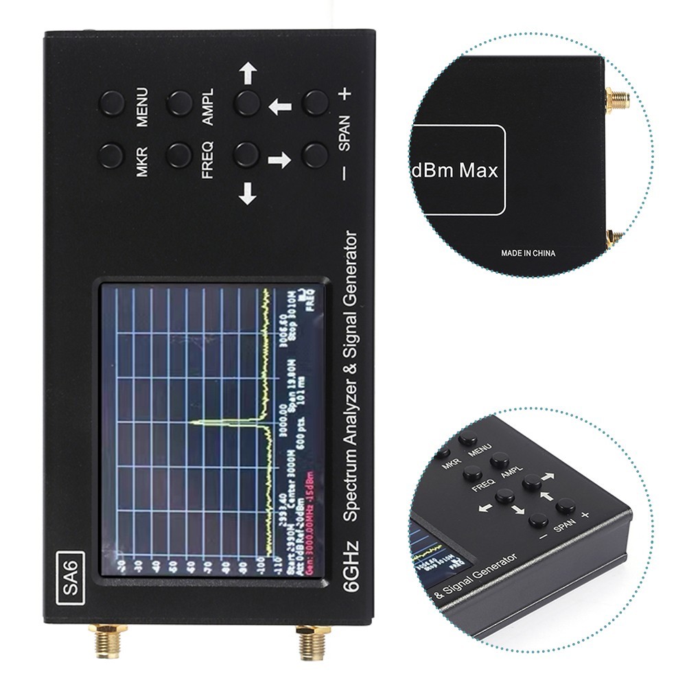 for sa6 Compact Signal Analyzer and Generator Wide Range Frequency Detection