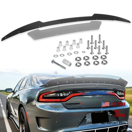 Venom V2 Rear Wickerbill Spoiler for Dodge Charger 2015-2024 SRT ScatPack