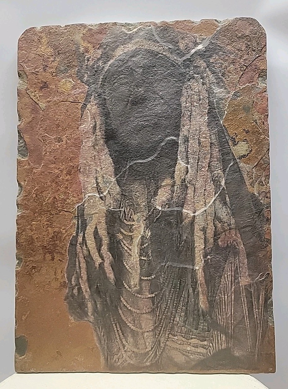 Sierra Slate Images Native American Portrait Wall Art Handcrafted Slate Stone