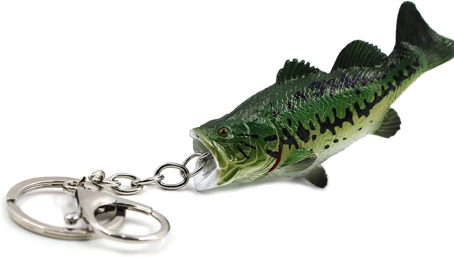 Bass Fish Keychain - 3D Creative Fishing Lures Largemouth Trout Tuna Key Chain F