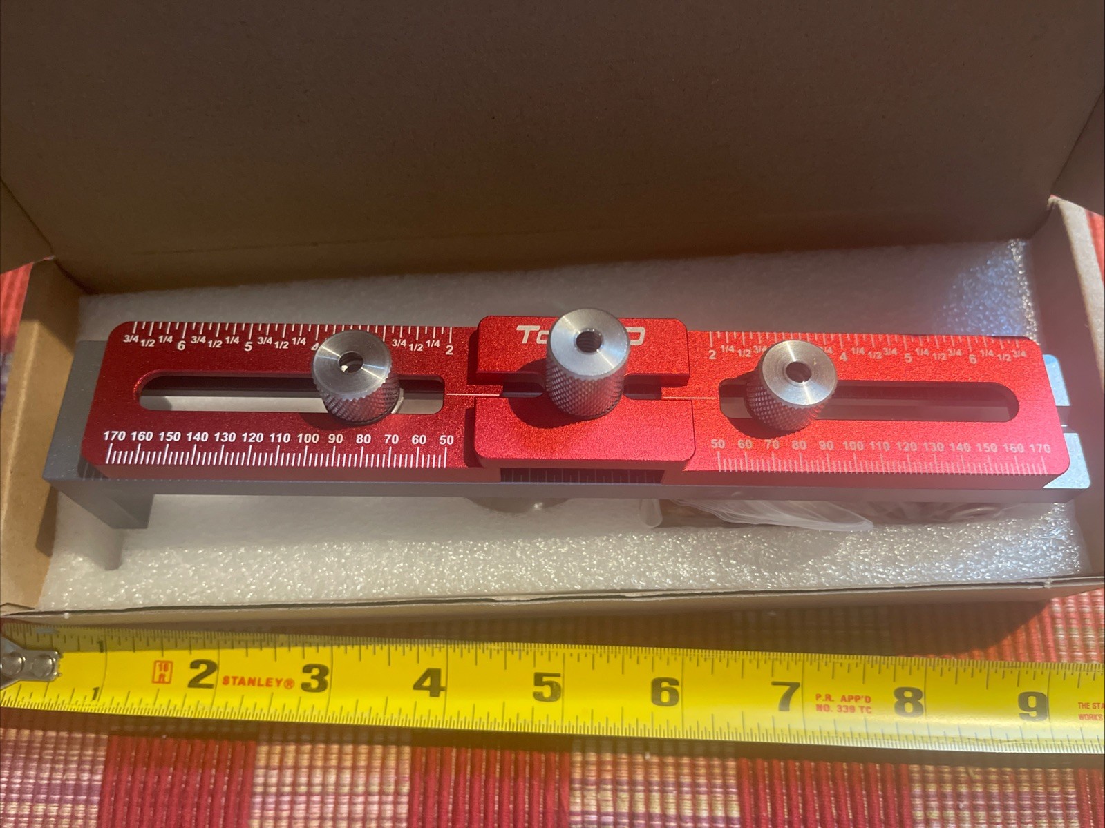 Cabinet Hardware Handle Jig, Adjustable Cabinet Hole Drilling Template Tool