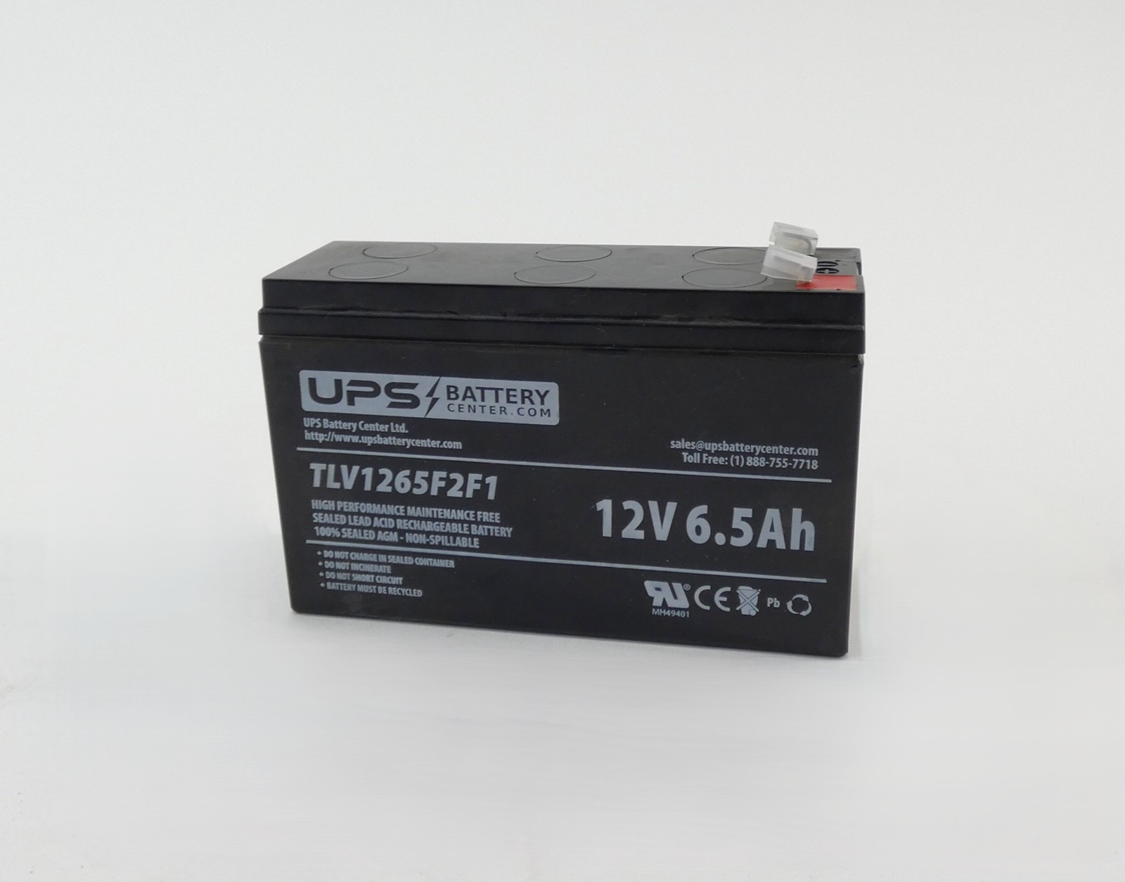 UPS Battery Center TLV1265F2F1 F1/F2 Terminal Sealed Lead Acid Battery 12V 6....