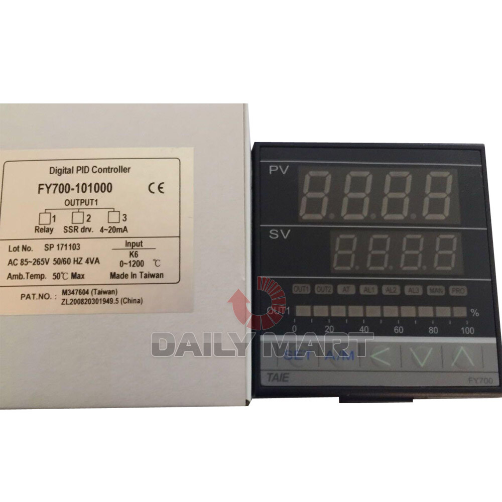 New In Box TAIE FY700-101000 Digital Temperature Controller 4 Digit Display