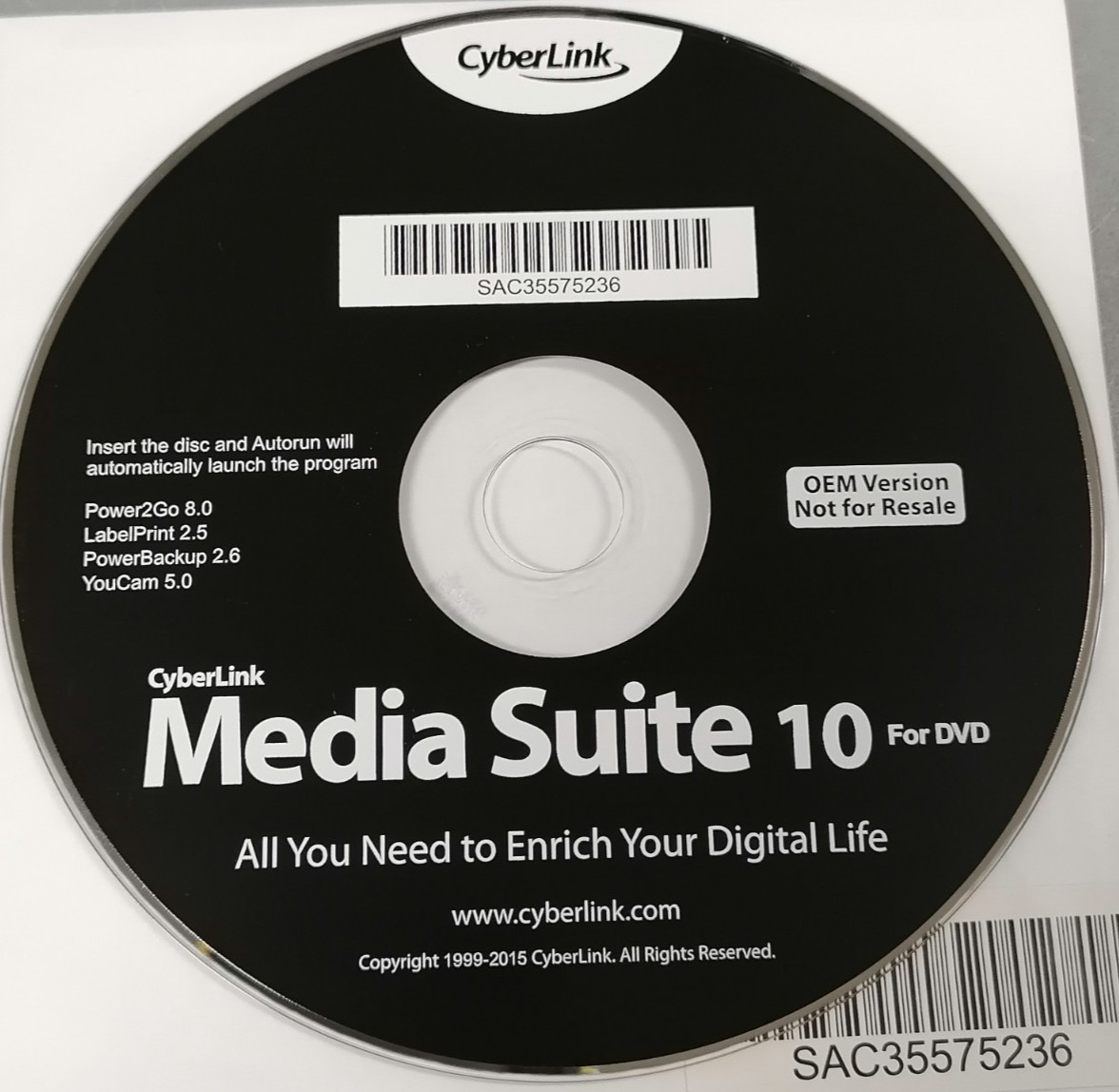 OEM CyberLink Media Suite 10 DVD SAC35575236