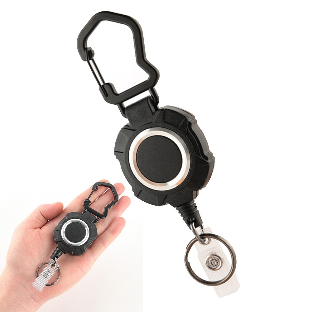 Functional Badge Reel and Keyholder with Secure Card Holding Functionality