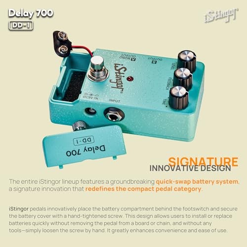 Analog-Style Delay Effects Pedal DD-1, Delay 700 Delay Pedal Delay DD-1 Blue