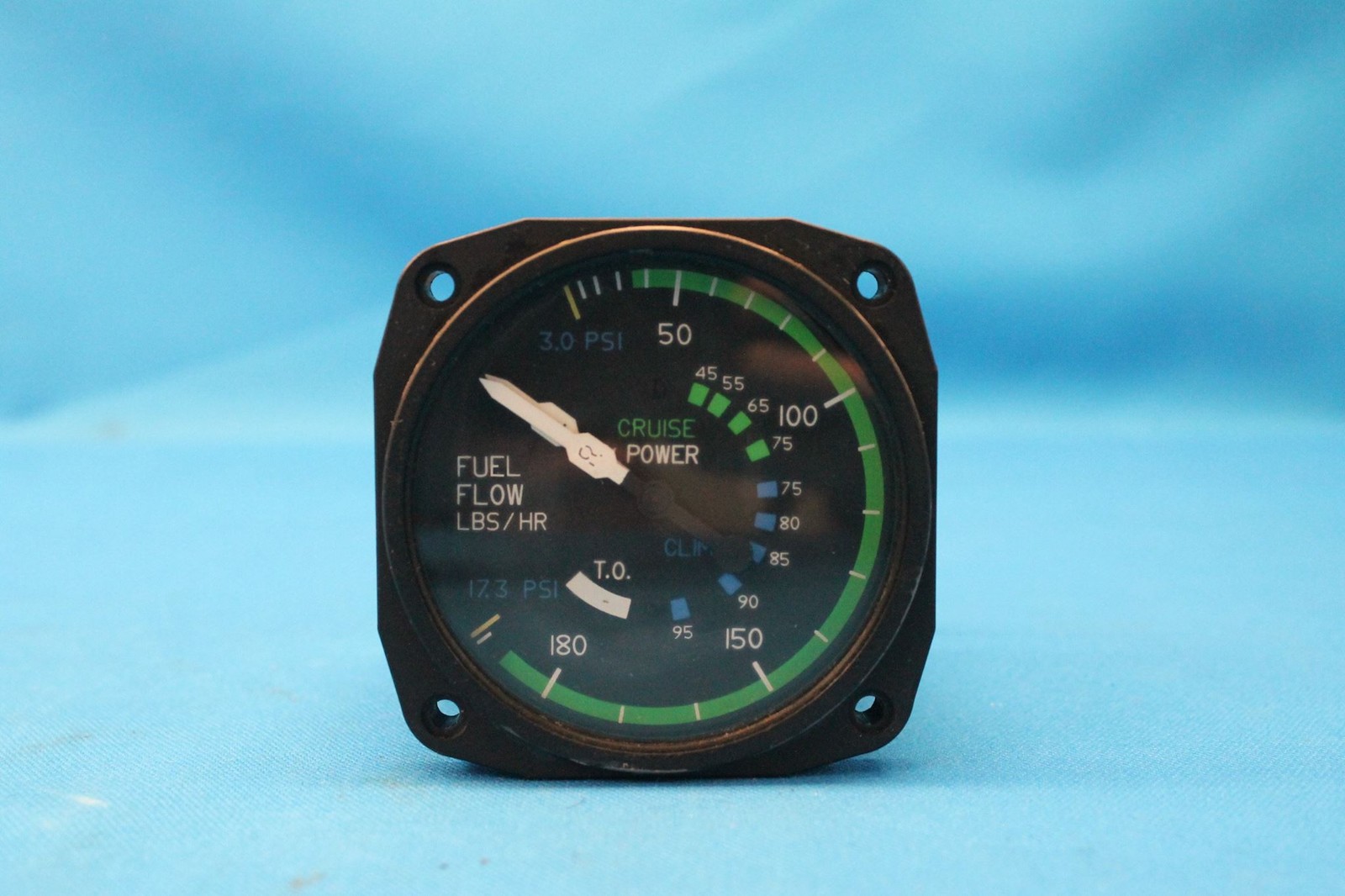 Used United Instruments Cessna Fuel Flow Indicator, p/n C662020-0108 (26369)