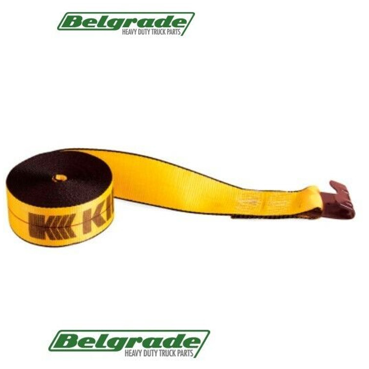 Kinedyne 423021 Genuine OEM 4" by 30' Flat Hook Winch Strap - Gold