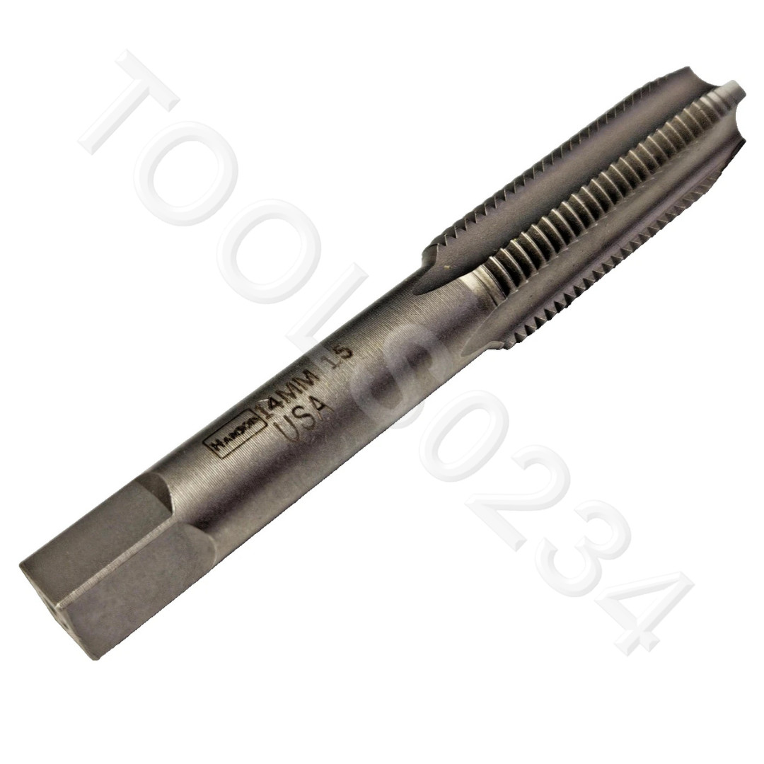 M14 X 1.50 Plug Hand Tap Irwin 1750 USA RH 14mm X 1.5 Carbon Steel RH 4 Flute