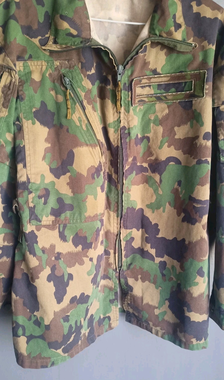Army camouflage jacket. Combat soldier jacket Taz 90