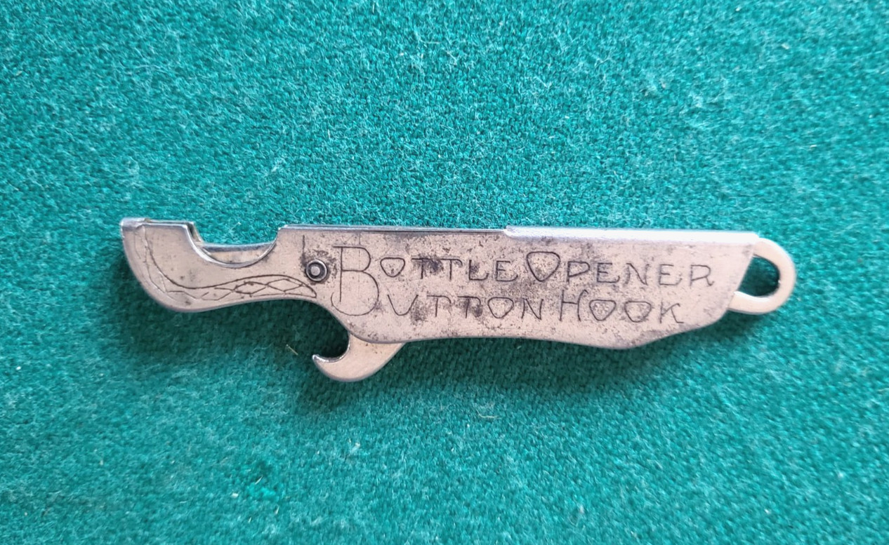 c1900 Multi Pocket Tool, Cigar Cutter, Bottle Opener, Screwdriver, Button Hook