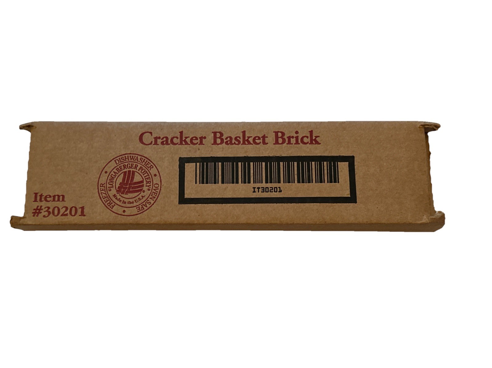 Longaberger Cracker Basket Warmer Brick  #30201 made In USA 9 x 2.25 USA