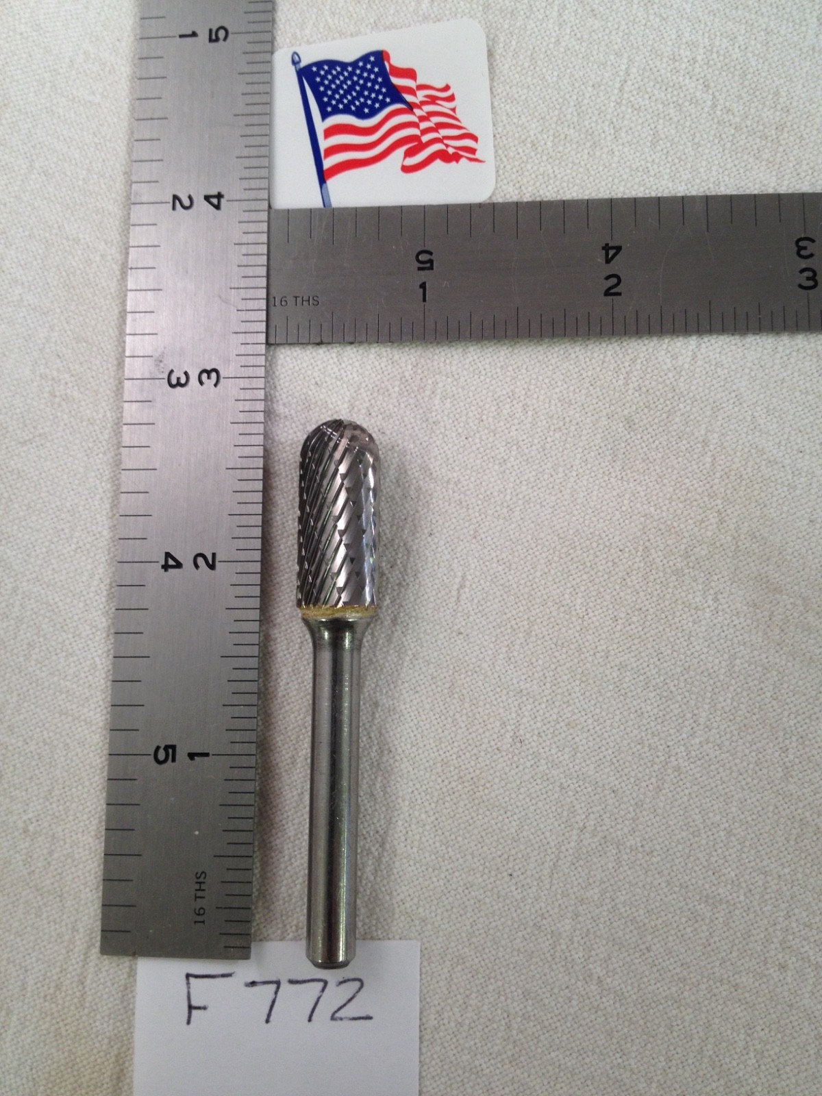 1 NEW FALCON / SGS 1/4" SHANK CARBIDE BURR SC-4 DOUBLE CUT. RADIUS END (F772)