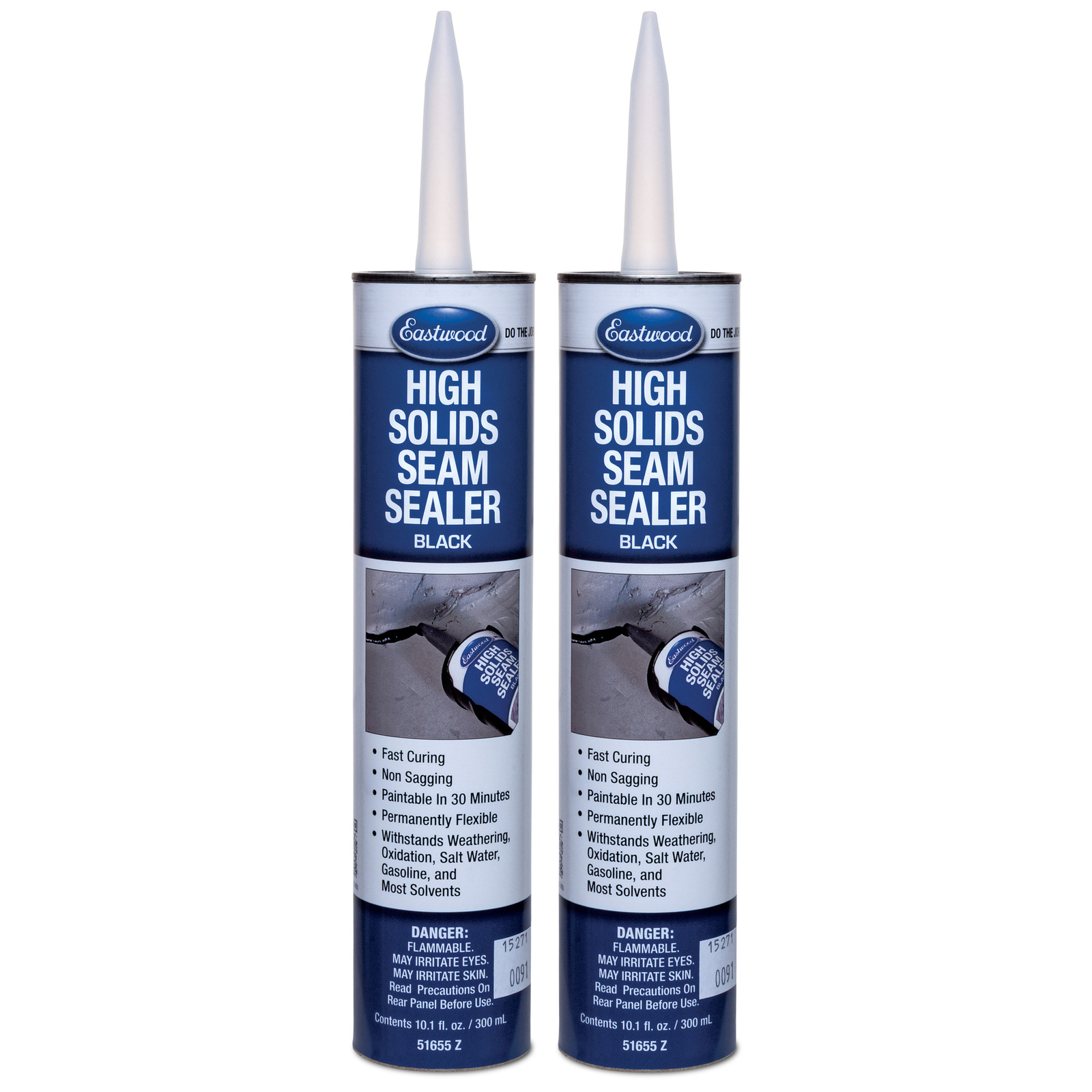 Eastwood Flexible Waterproof Black Seam Sealer Cartridge  10.1 oz. 2 Pack