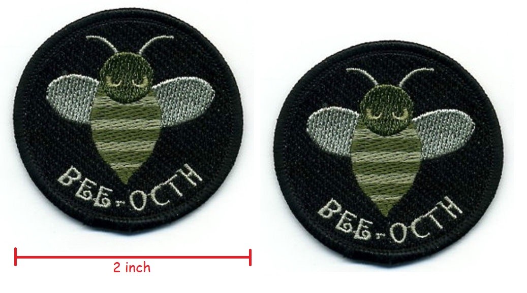 NATO ELITE GREEN BERET SFG RECON ODA SAS JTF2 KSK  burdock 2" 2-TAB: BEE-OTCH