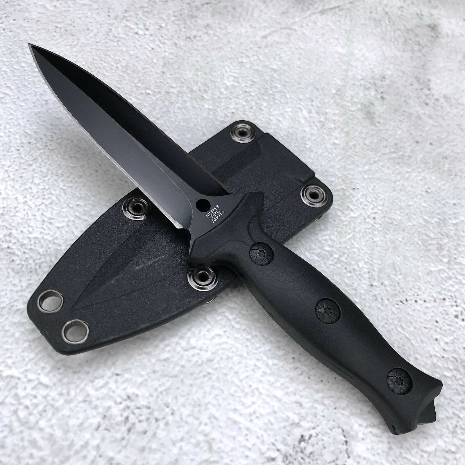 7.3" High Quality 440 Steel Tactical Fixed Blade Knife Survival Hunting Knife
