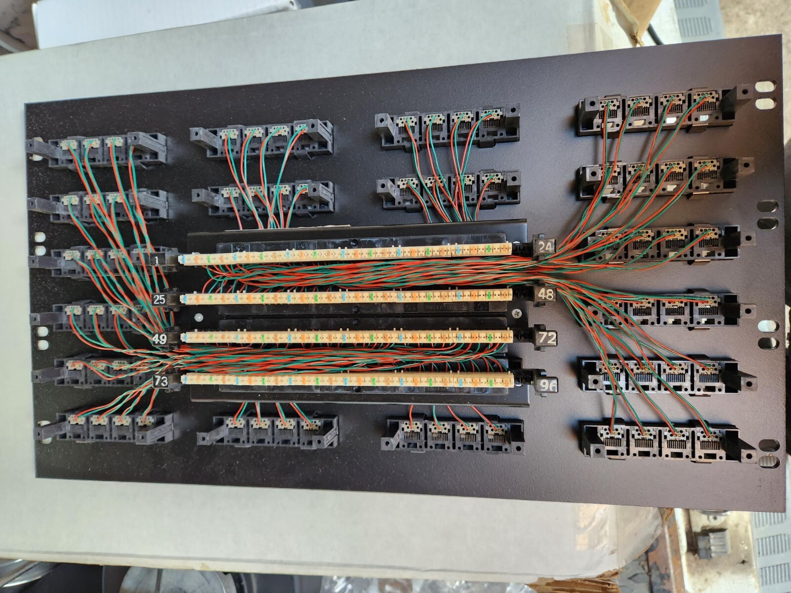 Ortronics 96 PORT 809004980 Communication Circuit Rackmount Panel