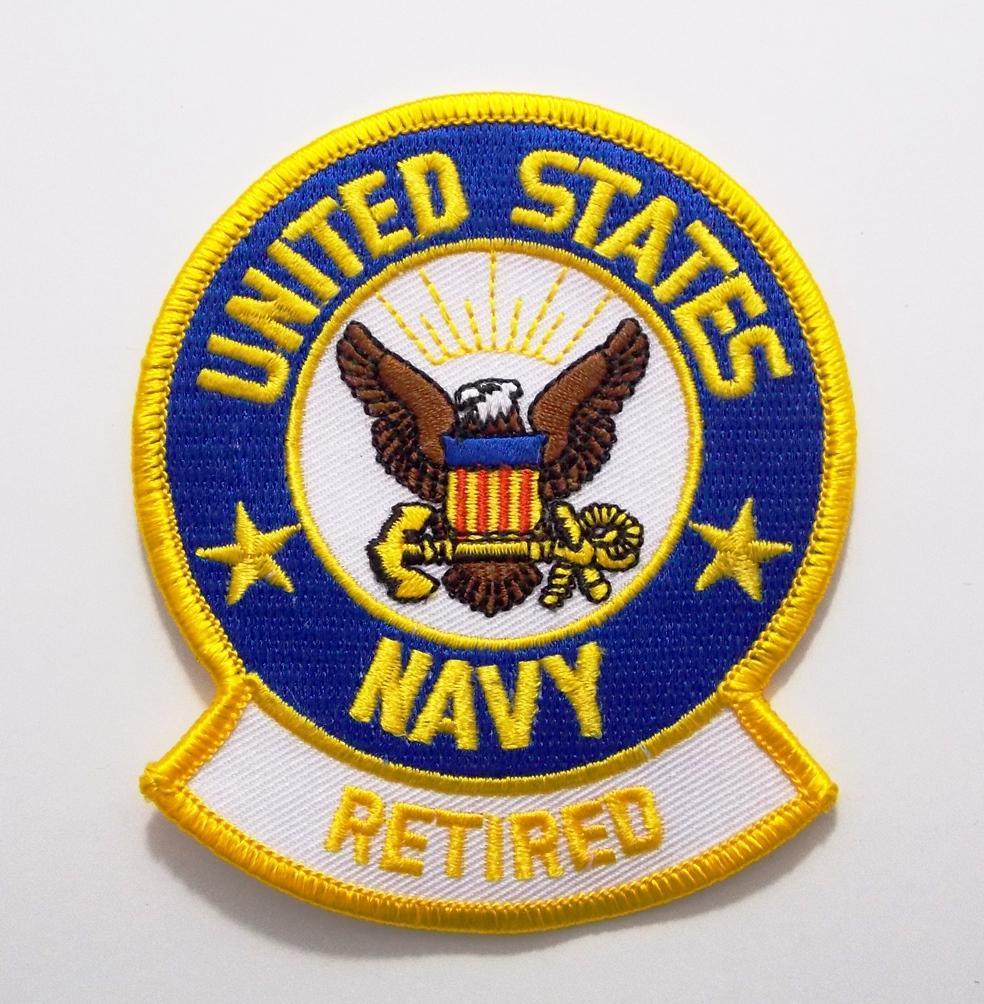 United States Navy Retired Sailor Embroidered Military Patch Iron or Sew AKPM123