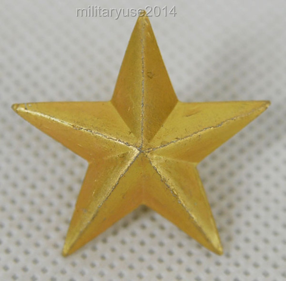 WW2 Army Cap Star Pin Insignia WWII Japanese Imperial badge Color Yellow-JP034