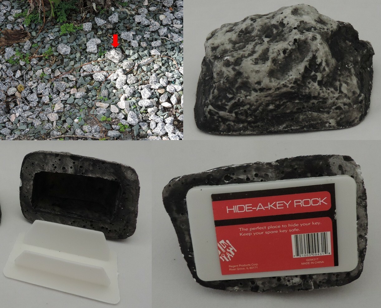 OUTDOOR HOME GARDEN KEY HIDER ROCK SAFE SPARE EMERGENCY HOUSE CAR KEY HOLDER