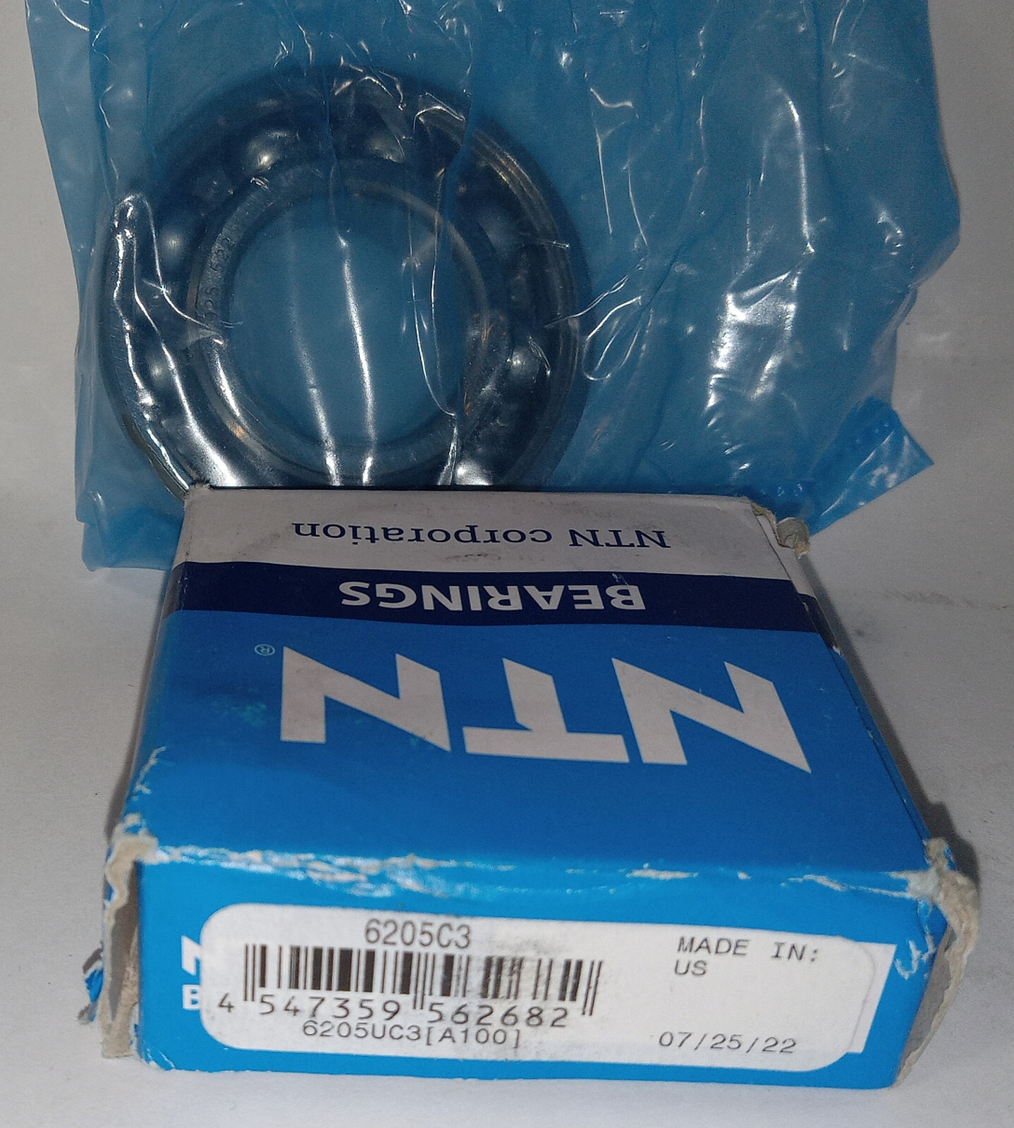 1 NEW NTN 6205 C3 SINGLE ROW DEEP GROOVE RADIAL BALL BEARING NIB **MAKE OFFER**