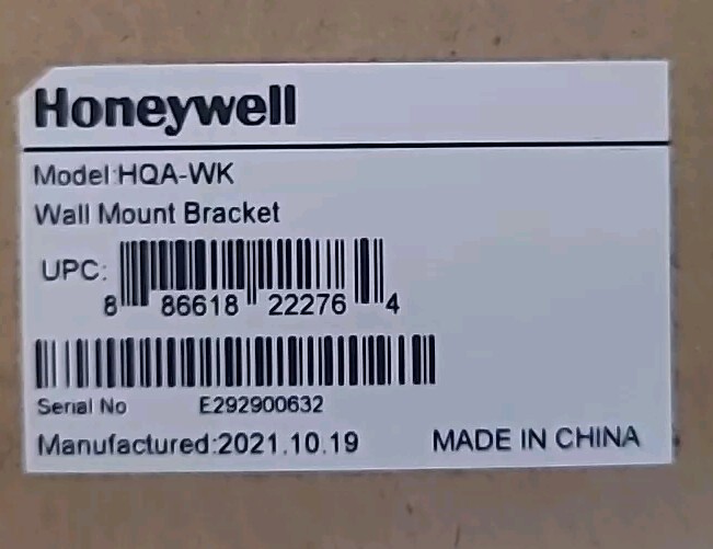 Honeywell Wall Mount HQA WK Wall Mount Bracket Brand New
