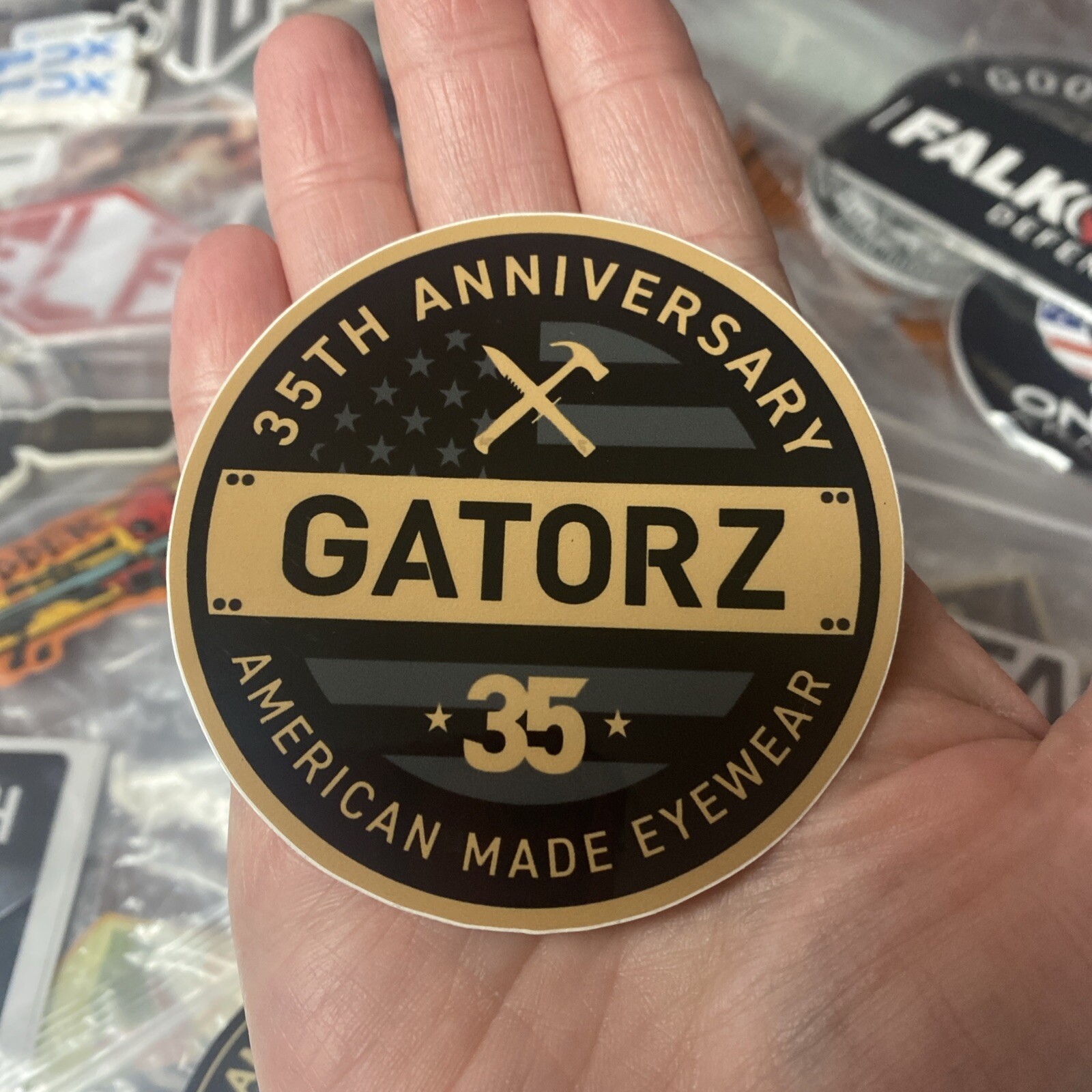 NEW 2025 SHOT SHOW Gatorz 35 American Made Eyewear Firearms Decal Sticker Guns