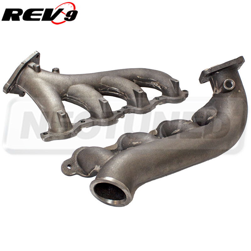 Rev9 Cast Turbo Exhaust Manifold Set For GM Vortec LS3 LS4 V8 Engine 4.8 5.3