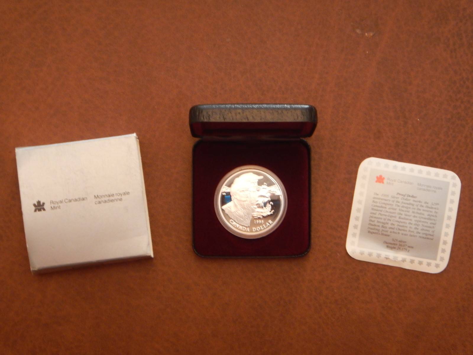 1995 Canada Mint HUDSON'S BAY COMPANY Silver Dollar Proof – Complete w/COA (OGP)